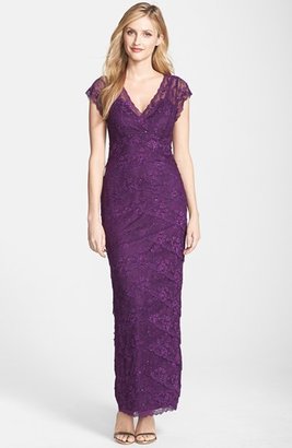 Marina Embellished Lace Gown