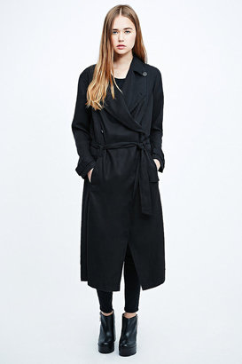 Silence & Noise Silence + Noise Drapey Trench in Black