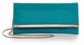 Jimmy Choo Milla Patent Leather & Suede Clutch