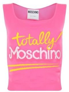 Moschino Totally Knit Cropped Top