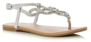 Call it SPRING Silver 'Stalwart' sandals