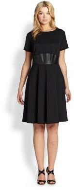 ABS by Allen Schwartz ABS, Sizes 14-24 Knit Fit-And-Flare Dress