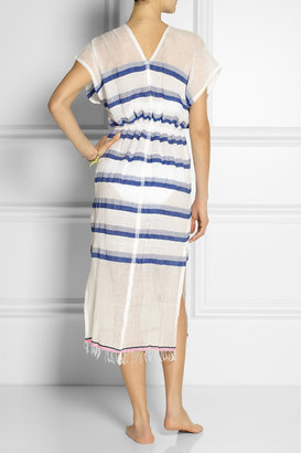 Lemlem Berta striped cotton-gauze dress