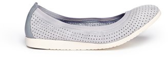 Gilmore perforated suede ballet flats