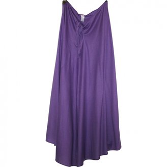 Eres Purple Cotton Skirt