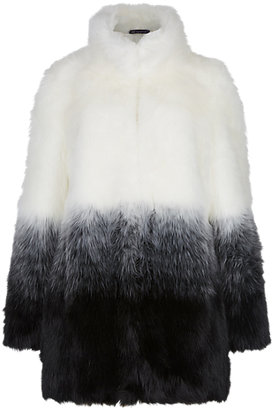 Marks and Spencer M&s Collection Faux Fur Ombre Effect Coat