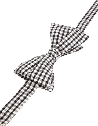 Reclaimed Vintage Gingham Bow Tie