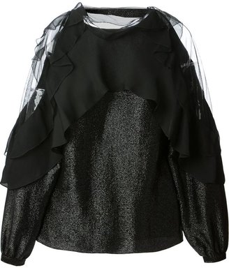 Linda Farrow Gallery layered blouse