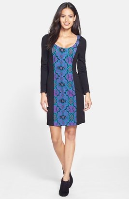Plenty by Tracy Reese 'Leah' Print Front Ponte Shift Dress