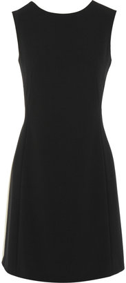 Moschino Crepe and pleated crepe de chine dress