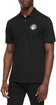 Givenchy Rottweiler-Patch Polo, Black