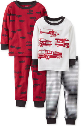 Carter's Baby Boys' 4-Piece Rescue Pajamas