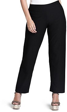 Eileen Fisher Plus System Stretch-Crepe Straight Pants