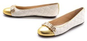 Moschino Ballerina Quilted Flats