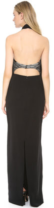 Derek Lam Gown with Embroidered Back Panel