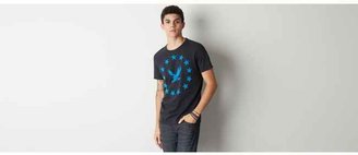 American Eagle Signature Flocked Graphic T-Shirt