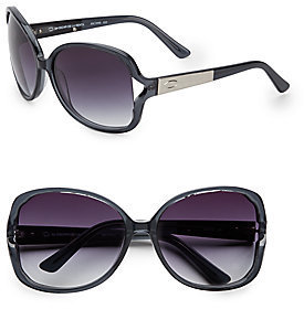 Oscar de la Renta Oversized Teardrop Sunglasses