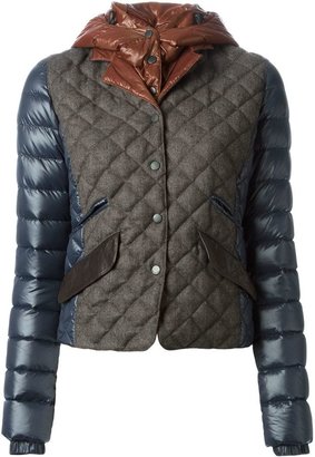 Duvetica quilted contrasting panels jacket