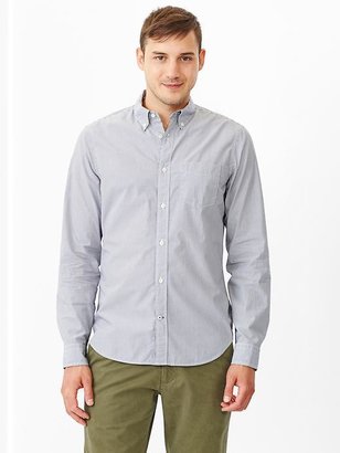Gap Lived-in wash pinstripe shirt