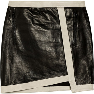 Helmut Lang Evolution leather mini skirt