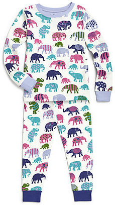 Hatley Toddler's & Little Girl's Elephants Pajama Set