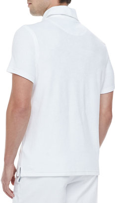 Vilebrequin Short-Sleeve Terry Polo, White