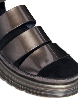 Dr. Martens Pewter Shore Clarissa Chunky Strap Sandals