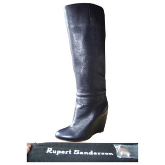 Rupert Sanderson Black Leather Boots