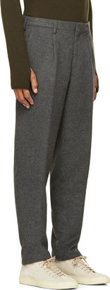 Kolor Grey Wool Flannel Trousers