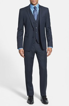 HUGO 'Arant/Won/Hixby' Extra Trim Fit Three-Piece Dark Blue Suit