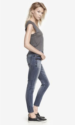 Express Mid Rise Zippered Ankle Jean Legging