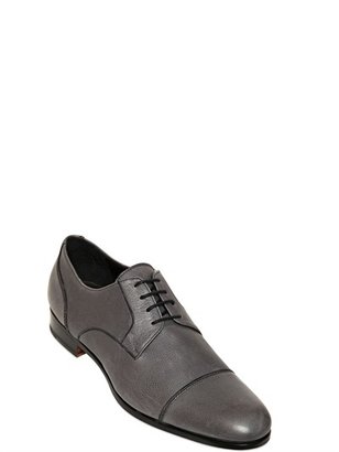 Bruno Magli Hammered Leather Derby Lace-Up Shoes