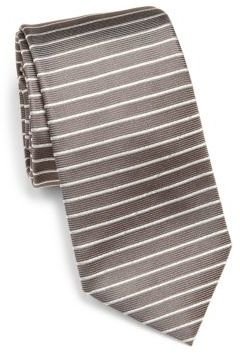 Armani Collezioni Horizontal Stripes Silk Tie
