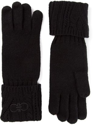 Ferragamo Gancio knit gloves