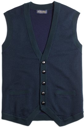 Brooks Brothers Merino Wool Button-Down Vest