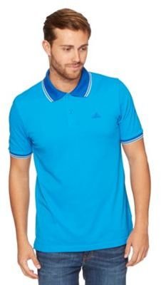 adidas Blue double tipped polo shirt