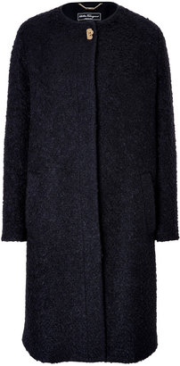 Ferragamo Wool-Mohair Boucle Coat