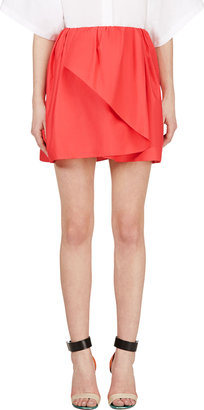 Kenzo Coral Draped Tulip Skirt