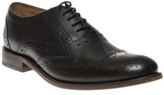 Ben Sherman New Mens Black Arista 2 Leather Shoes Brogue Lace Up