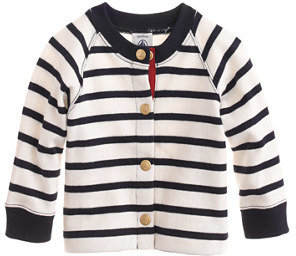Petit Bateau Baby striped cardigan sweater