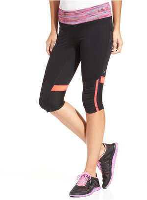 Ideology Ruched-Knee Cropped Leggings