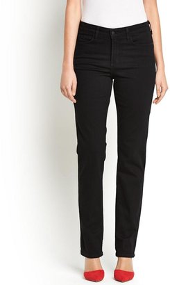 NYDJ High Waisted Embellished Pocket Slimming Jeans - Black