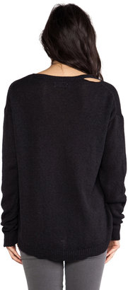 Lauren Moshi Jewel Foil Dripping Batman Sweater