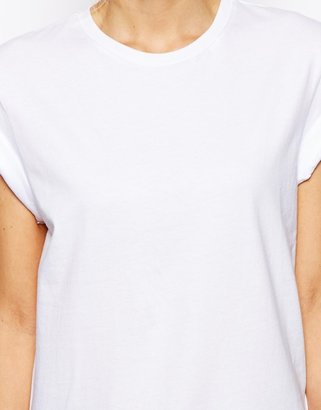 ASOS PETITE Boyfriend T-Shirt With Roll Sleeve 2 Pack Save 20%
