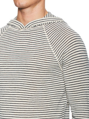 Vince Striped Hooded Sweater