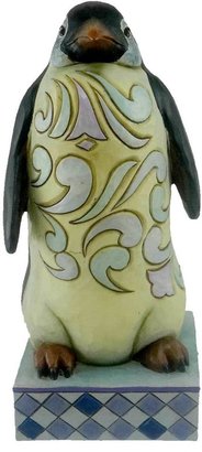 575 Denim Jim Shore Heartwood Creek from Enesco Penguin Figurine IN