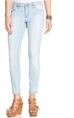 Jessica Simpson Forever Railroad-Stripe Skinny Jeans