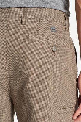 Quiksilver 'Doran Beach' Micro Plaid Cotton Shorts