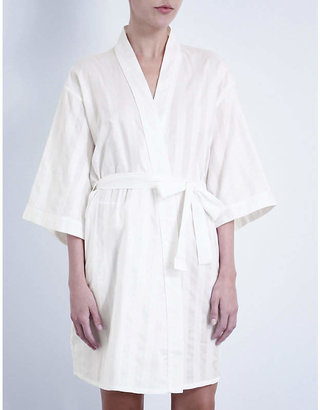 Bodas Shadow Stripe cotton robe
