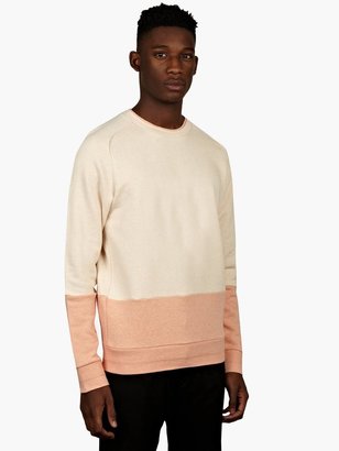 Paul Smith Mens Peach Colour-Block Sweatshirt